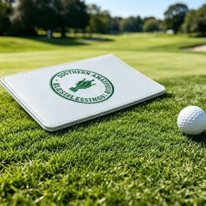 Direct Supply PU Leather Golf Scorebook with Elastic Band Pencil Holder Durable Waterproof Golf Accessory