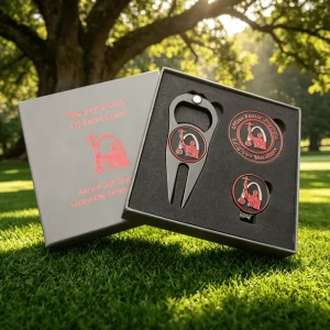 Diy Custom New Design Quality Gray Premium Golf Ball Markers Set Box