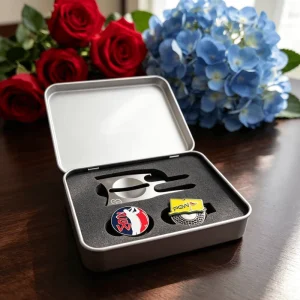 Diy Own Custom Made Professional Free Design Promotional Level Ball Marker Set Box