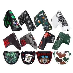 Donut Design Mallet Putter Cover with Magnet Closure and Embroidery