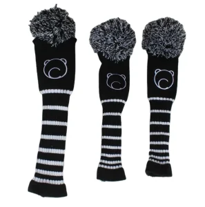 Double Knitted PU Golf Club Cover Set for Driver and Fairway Wood