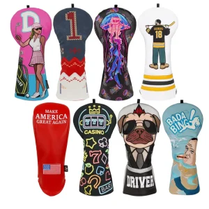 Driver Golf Head Covers Funny Factory Golf Accessories OEM Golf Club Protector Shark Golf Club Headcover Big Crazy