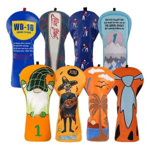 Driver Womens Mans Golf Head Cover New Design Golf Accessories PU Leather Golf Club Headcover