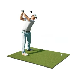 Driving Range Golf Hitting Mat 5X5 High Density Golf Hitting Mat PP Tee Turf Golf Hitting Practice Mat with NBR Backing Outdoor