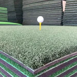 Driving Range Golf Impact Mat Premium Tee Turf 1500x1500mm 52mm Thick