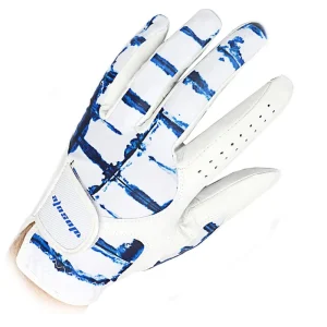 Drop Shipping OEM Left Hand White Soft Leather Breathable Professional Men’s Golf Glove