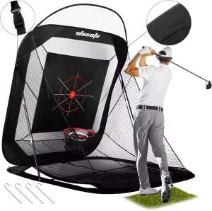 Dropshipping Portable Indoor Outdoor Personal Golf Practice Net Nylon Driving Range Golf Swing Chipping Net Golf Training Aids