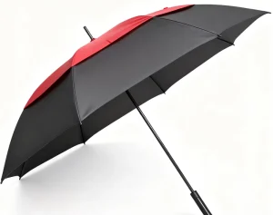 Durable Auto Open Travel Umbrella with Plastic Handle Semi Automatic Opening Big Size UV Protection