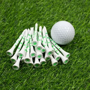 Durable Bamboo Golf Tees with Custom Logo Reusable Bulk Packaging for Professional Use