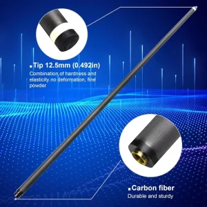 Durable Carbon Fiber Billiard Cue Shaft 74cm Professional Pool Cue Forelimb for Clubs & Tournaments