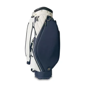 Durable Carbon Texture Golf Carry Bag Waterproof PU Material Multiple Storage Pockets Portable Shoulder Design Suitable For Daily