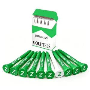 Durable Color Wooden Golf Tees Eco Friendly Custom Packaging 83mm Golf Tees Holder