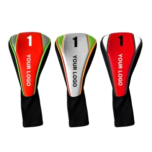 Durable Custom Embroidered Leather Golf Club Head Covers