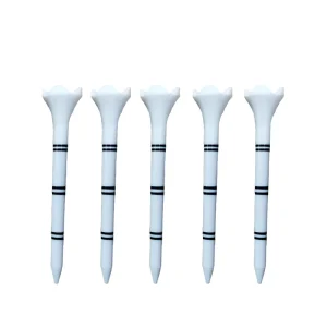 Durable Customized Golf Tee Pack Printed Logo Plastic Golf Tees 3 1/4 Inch 4 Claws Multiple Color Golf Tees