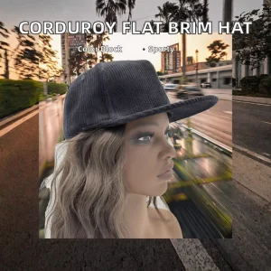 Durable Distressed Corduroy Washed 6 Panel Dad Hats Custom Embroidery Logo Comfortable Unisex Baseball Caps