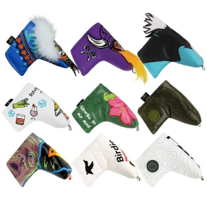 Durable Golf Accessories Embroidery Custom Eagle Design Golf Club Headcovers Individual Blade Golf Head Covers Putters