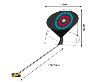 Durable Golf Chipping Net Lightweight Golf Chipping Practice Net Auto Ball Return Golf Training Aids Golf Training Equipment