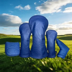 Durable Golf Club Head Covers with Soft Velvet Lining Protective Wood Cover Set for 1 3 5 X Driver and Hybrid