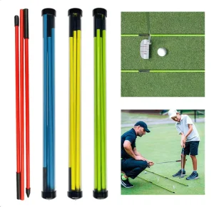 Durable Golf Putting Training Equipment Golf Alignment Sticks Fiberglass Tube Golf Swing Trainer Golf Swing Putting Training Aid