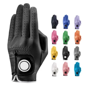Durable Grip Golf Accessories Non Slip Left Hand Cabretta Leather Gloves