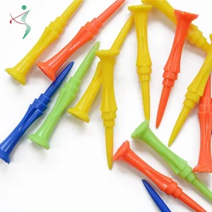Durable High Quality Plastic Golf Tees Pegs 80mm Golf Tee with Big Top