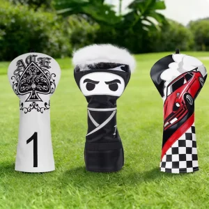Durable Leather Golf Club Headcovers with Custom Embroidery