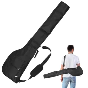 Durable Lightweight Simple Foldable Oxford Zipper Golf Bag Portable Club Carrier Unisex Mini Half length Large Capacity