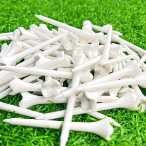 Durable Low Resistance Golf Tee Plastic Pegs 70MM 83MM Custom Golf Tees Logo Printing Available