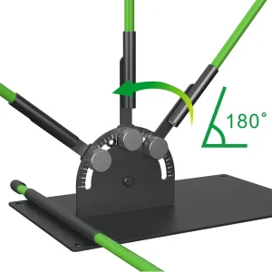 Durable Metal Golf Swing Plane Alignment Trainer with Practice Plate and Stick Holder for Improved Golf Swing Training Aids