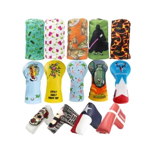 Durable PU Leather Golf Club Head Covers
