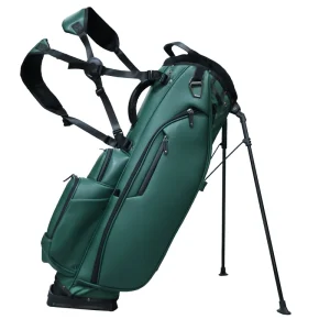 Durable PU Leather Golf Stand Bag OEM Customization Logo Printing Service