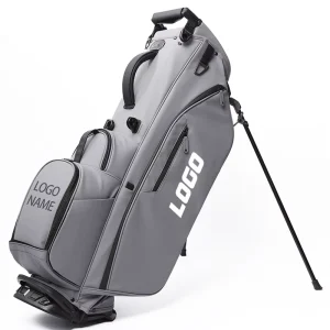 Durable PU Leather Stand Golf Bag with Removable Pocket Custom Logo Waterproof Golf Bag