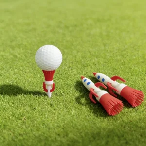 Durable Plastic Golf Tees Mixed Colors Pack for Driving Range Practice with Consistent Height Stable Ball Support Made in China