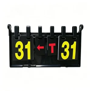 Durable Plastic PVC Flip Score Cards Foldable Manual Sports Scoreboard for Indoor Outdoor Training Game Use