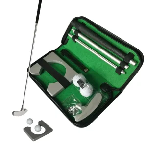 Durable Portable Left Handed Copper Head Golf Putter Set Kit for Indoor Outdoor Practice Premium Golf Training Aids