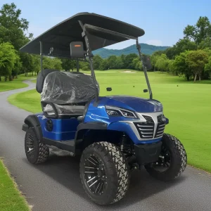 Durable Premium Golf Carts 4 Passenger 48 Volt Electric with Foldable Seat and Ice Basket Storage for Golf Course Transportation