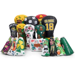 Durable Premium Golf Club Head Covers High Quality Golf Putter Headcovers Leather Fashionable Protective Golf Driver Head Cover