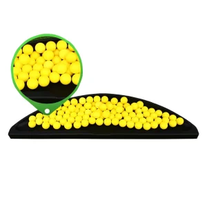 Durable Rubber Golf Ball Tray Large Capacity Commercial Ball Collection Tray for Golf Mat Golf Training Aids