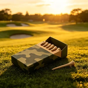 Durable Rubber Simulator Soporte Para Tee De Carbon Fiber Full Costom Woorden Custom Wooden Golf Tee Low MOQ Logo Reglable