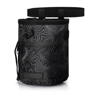 Durable Simple Polyester Outdoor Rock Climbing and Disc Golf Chalk Bag for Adults and Kids