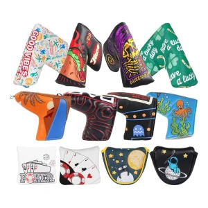 Durable Stability Golf Accessories Embroidery Golf Headcover Blade Putter Protection Golf Cover Head Cover