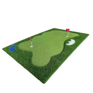 EVA Backing Golf Putting Green Mat with Rough Turf for Indoor Golf Putting Practice Golf Training Equipment Best for Beginners