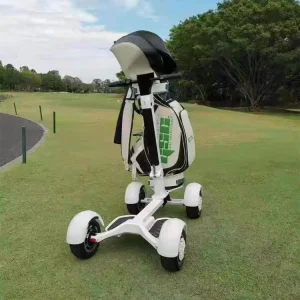 Easy Foldden Four Wheels Electric Push Golf Buggy 4 Wheel Golf Cart Scooter