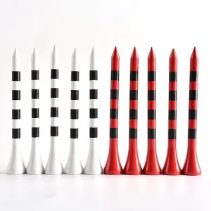 Eco Friendly Bamboo Golf Tees for Kids Striped Junior Practice Ball Holder Fun Durable Golf Gift for Boys and Girls