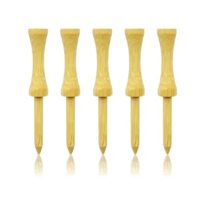 Eco Friendly Bamboo Wood Golf Tees Custom Logo Biodegradable Durable 70mm Golf Accessories for Indoor Outdoor Training