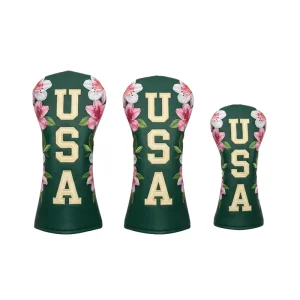 Eco Friendly Golf Driver Head Cover Durable Portable Foldable Driver Head Covers Colorful PU Leather Custom