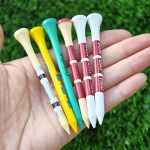 Eco Friendly Lightweight Durable Step Down Wooden Golf Tees 70mm & 83mm with Custom Logo and Factory Direct Price