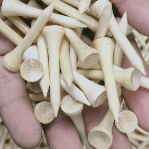 Eco Friendly Natural Wood Golf Tees Durable Style 3 1 4 Inch with Custom Logo for Driving Range Practice Accessories
