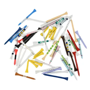 Eco-friendly Biodegradable Bamboo Golf Tees Personalized Durable Unbreakable Custom Golf Tees