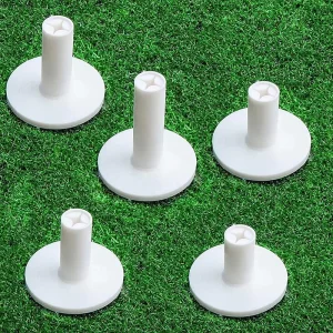 Eco friendly Rubber Golf Tees Logo White Black for Driving Range Mat Custom Bulk Hitting Color Set